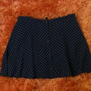 H&M Navy button down mini skirt